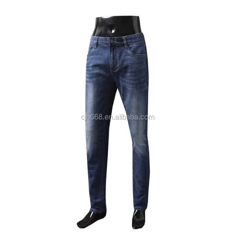 

Wholesale latest design casual custom conventional blue skinny jeans men's clothing men jeans pants