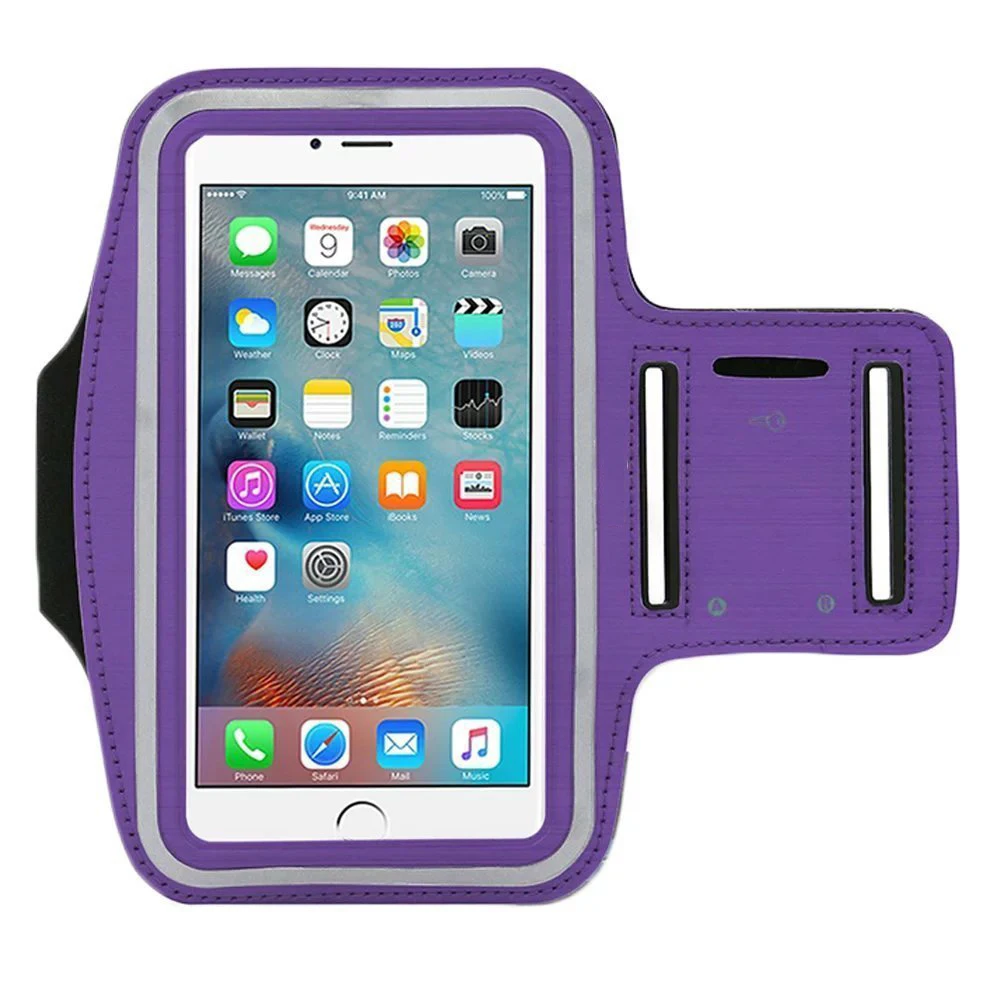 

Outdoor Water Resistant Cell Phone Running Armband Custom Logo Mobile Adjustable Phone Holder, More colors for options