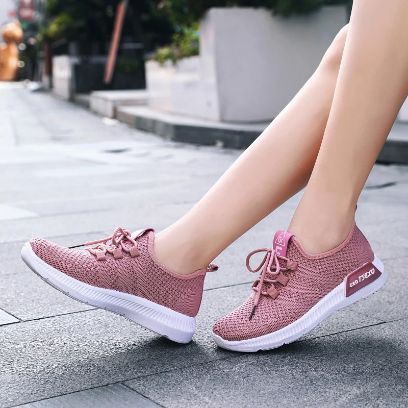 

2020 New arrival light breathable upper casual sports shoes women sneakers ladies shoes women, Optional