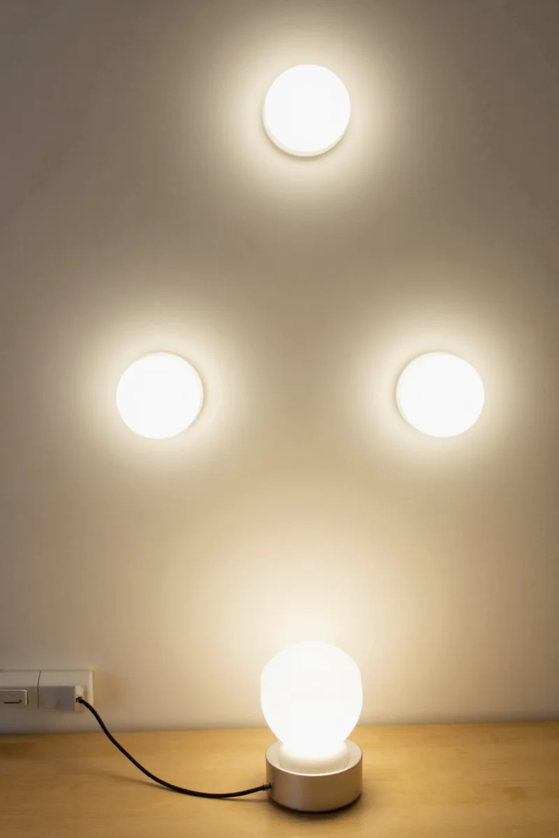 Ferm Living OLLY lamp in a minimalist living room