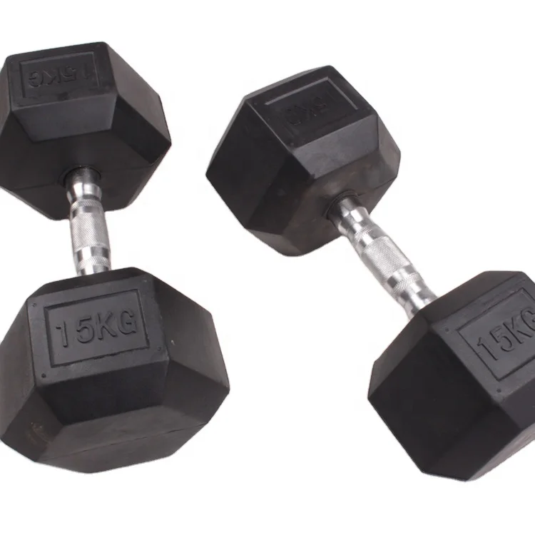 

Hot Sale Gym Weight Lifting Fitness Body Building Hex 10kg Dumbbells