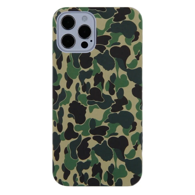 

Dropshipping New Design Camouflage TPU Protective Case For iPhone 12 Pro Max(Green)
