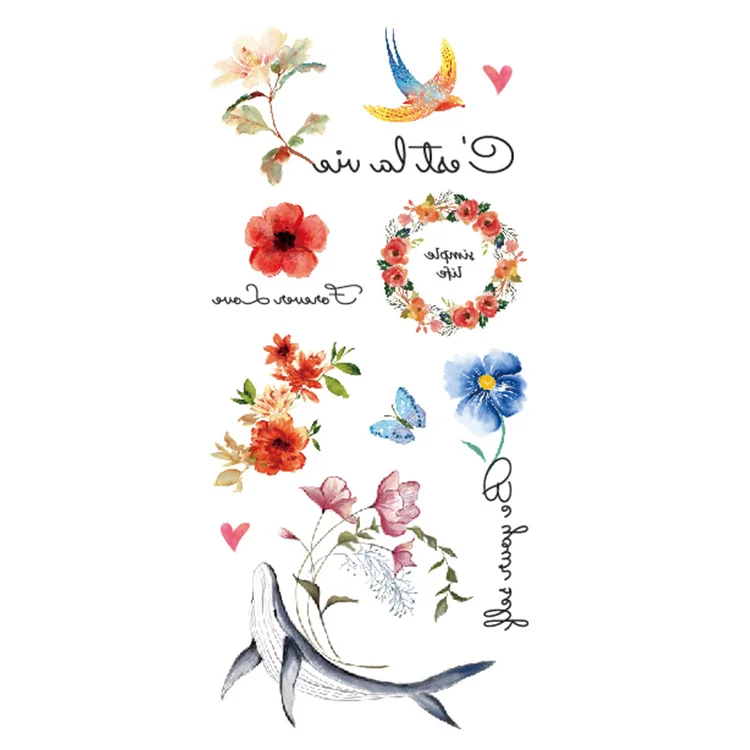 

Hot Selling Removable Body Sexy Temporary Tattoo Wholesale, Cmyk