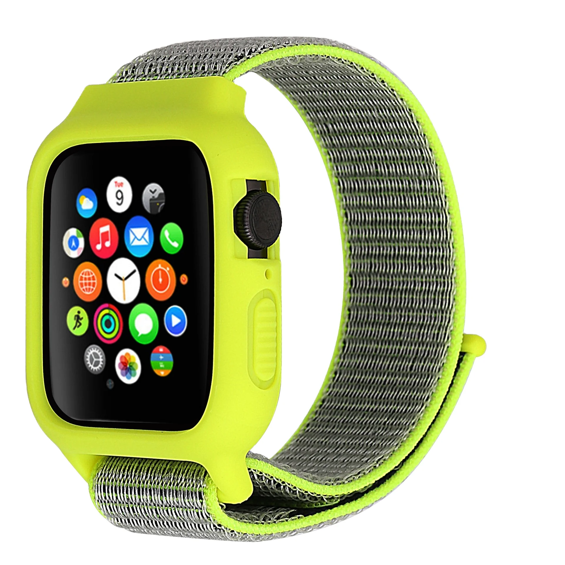 

Bracelet For Apple Watch Sport Wristband Strap Watch Band Silicone Cover With Nylon Strap Mens Womens Band Apple Watch