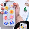 Luxury diamond real dry flower tpu phone case for iPhone Xs Max