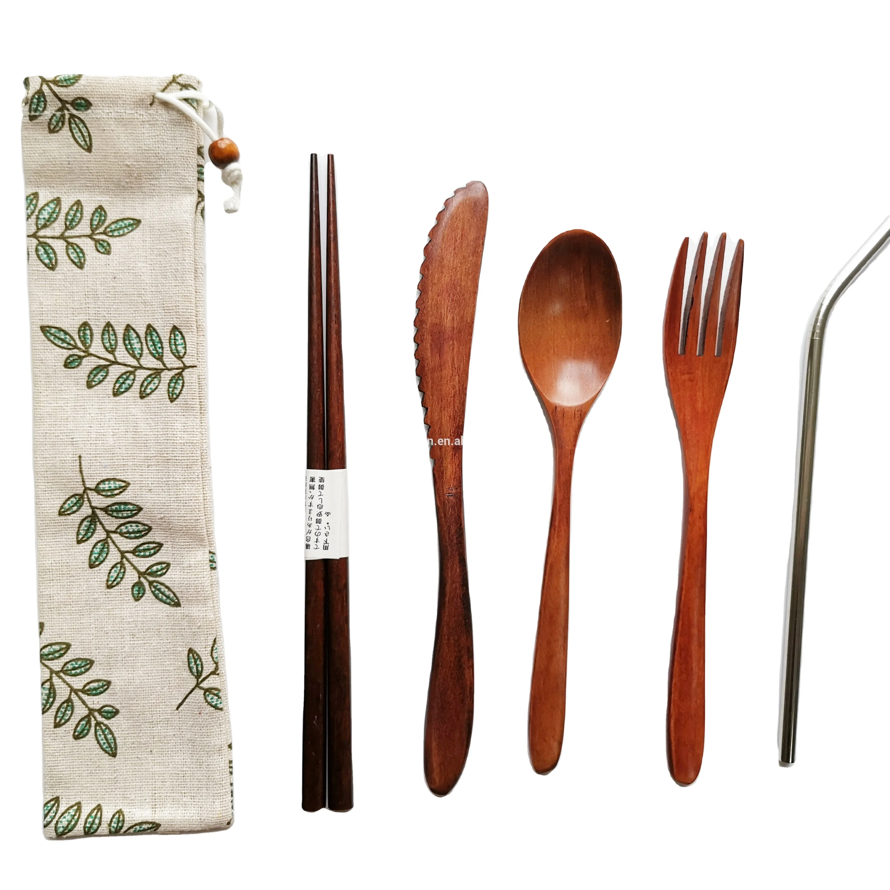 

Wholesale Hot Selling Bamboo Spoon Fork Set Tableware Cutlery Set, Natural color