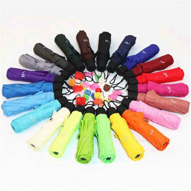 

High quality wholesale promotional cheap 3 folding umbrella Logo printing, Colorful