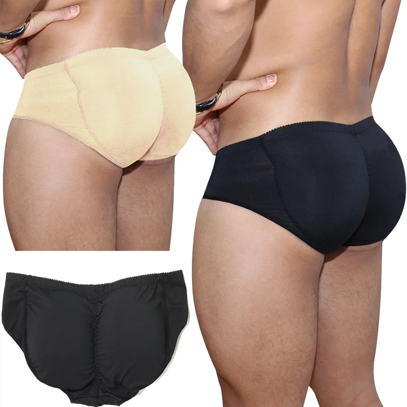 

Butt Lifter Men Slimming Underwear Body Shaper Big Hips Picture Padded Buttocks Panties, Black,nude