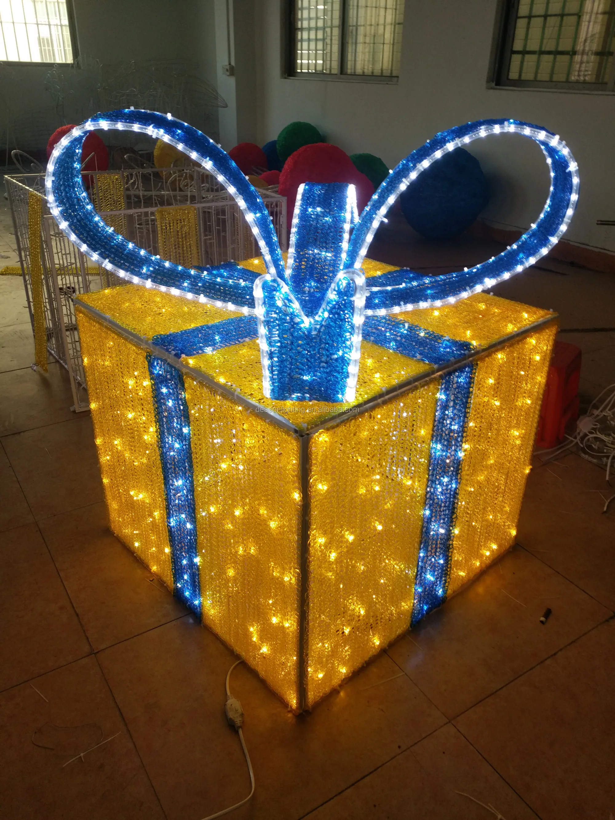 Giant Outdoor Christmas Gift Box Lights Buy Outdoor Led Christmas