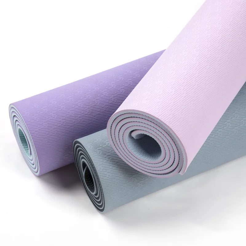 

Custom Print 6mm Private Label Matt Fitness Tpe Yoga Mat, Customized color