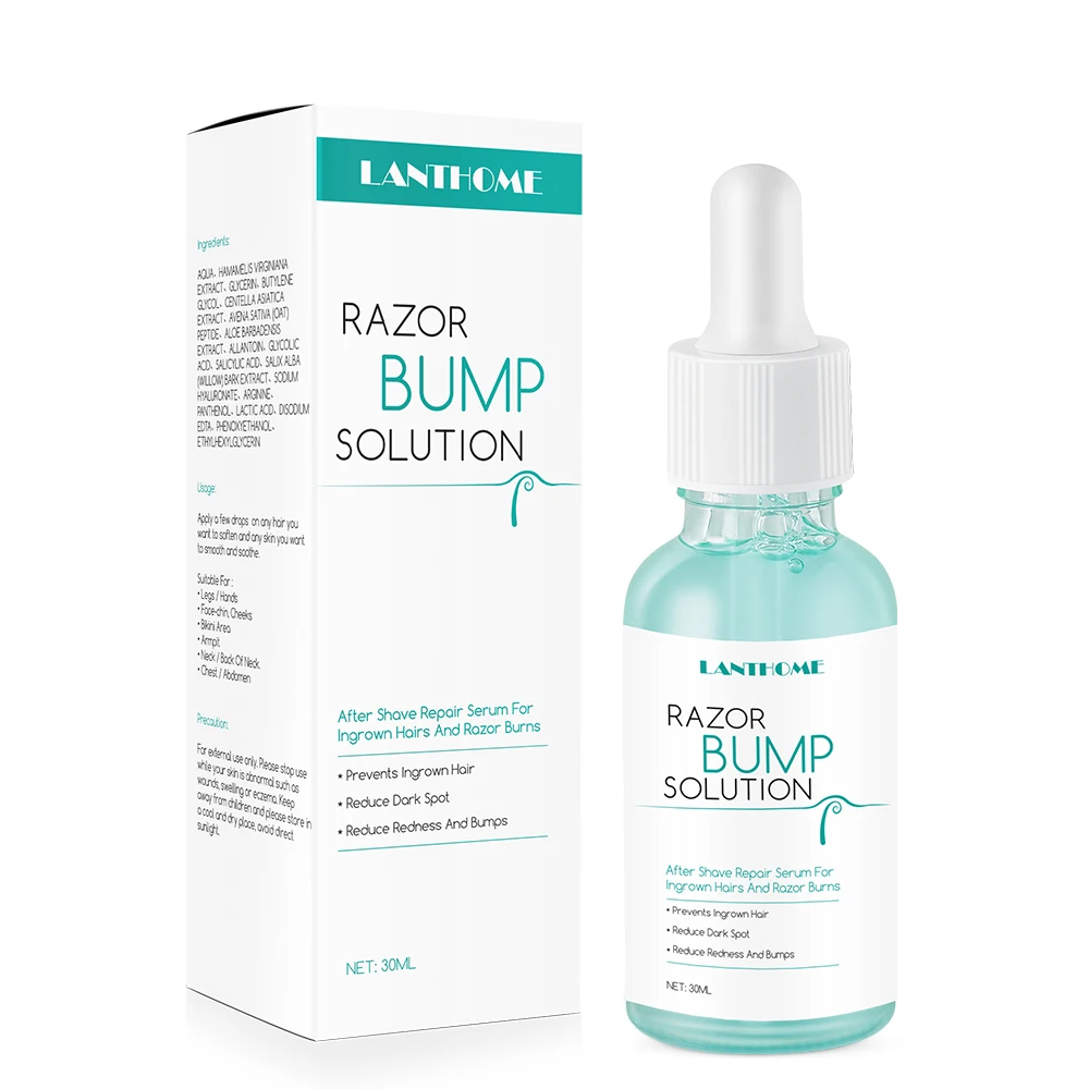 

Lanthome Razor Bump Treatment Solution Burn Ingrown Hair Low Moq After Shave 30ML