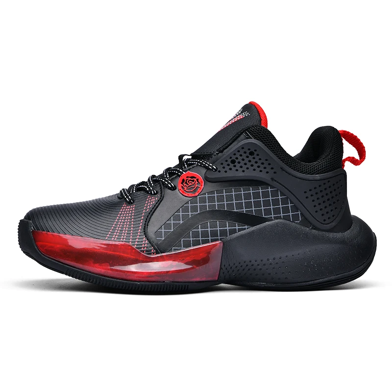 

Breathable Cushioning Non-Slip Wearable Sports Shoes Gym Training Athletic Men's Basketball Shoes Basketball Sneakers for Black