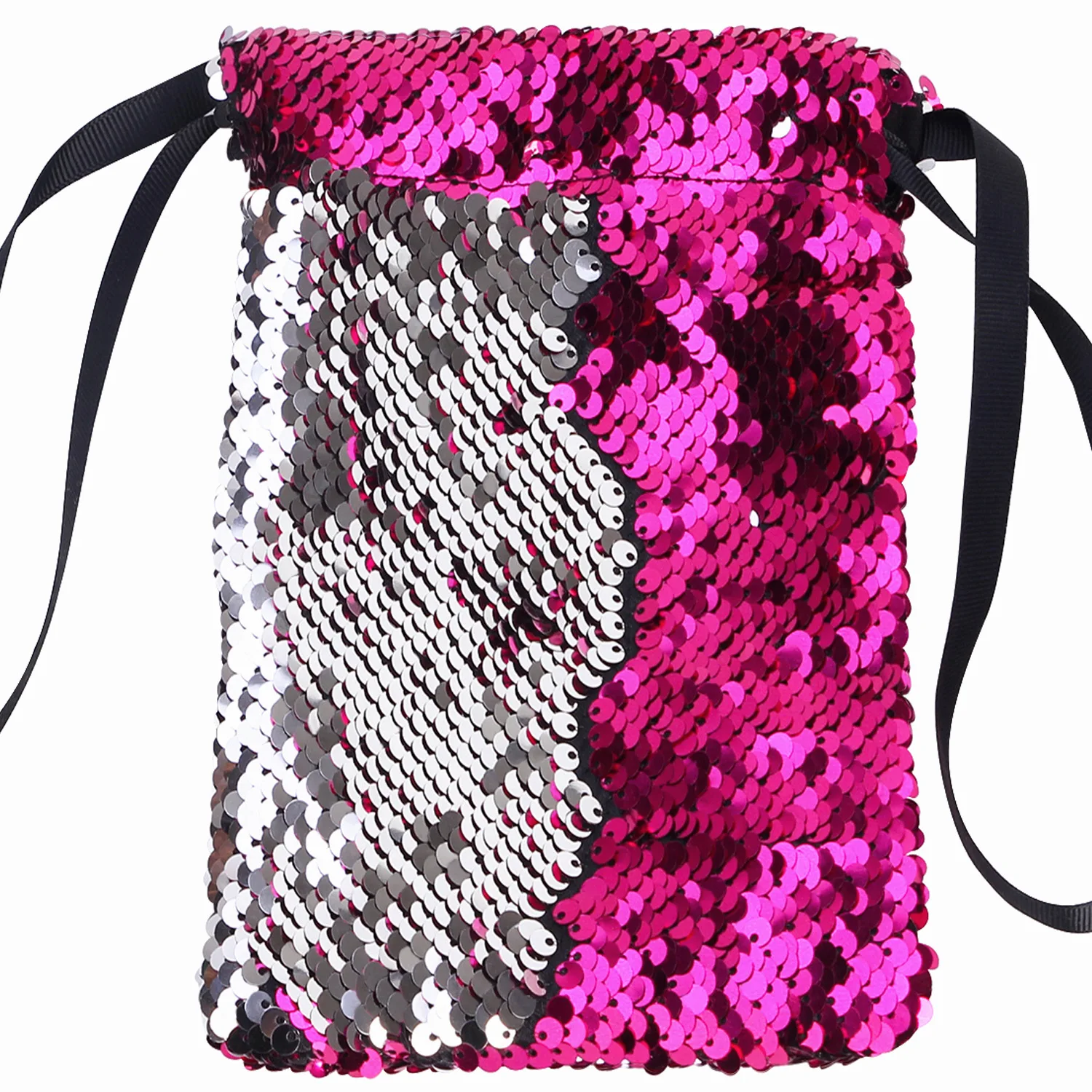 

Fashion Double Color Sequin Mini Portable Storage Bag Change Pocket, Multi color
