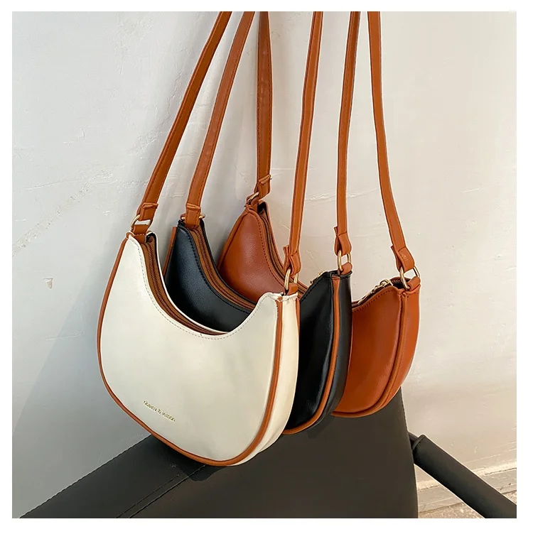 

Latest Design Factory Wholesale bolsos de mano underarm bag women bags handbags lady purse Half Moon, As picture shows