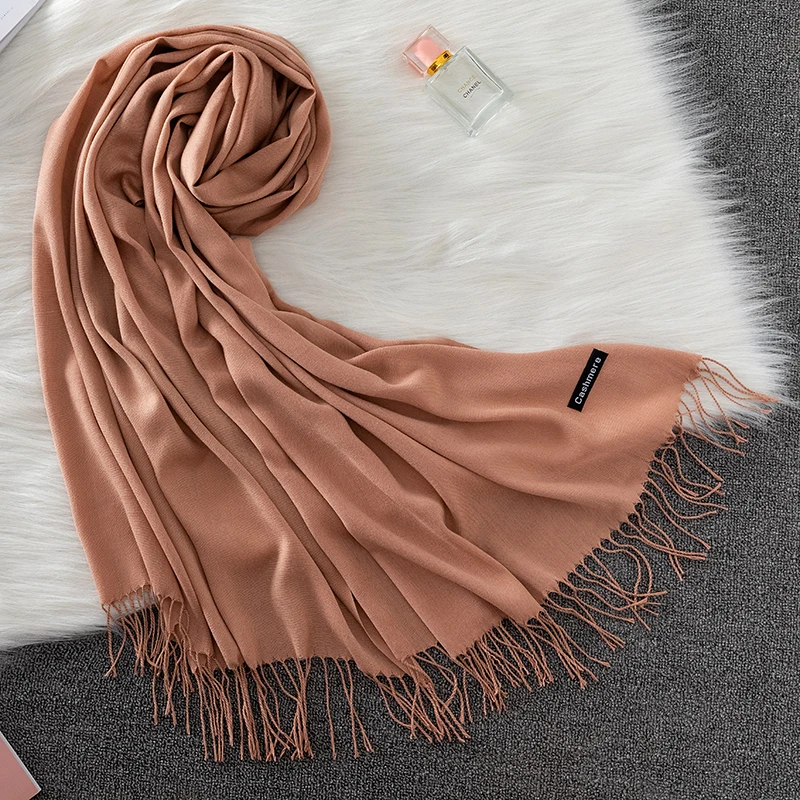 Real Cashmere Pashmina Shawls Cashmere Blend Pashmina Silk Hijab Muslim