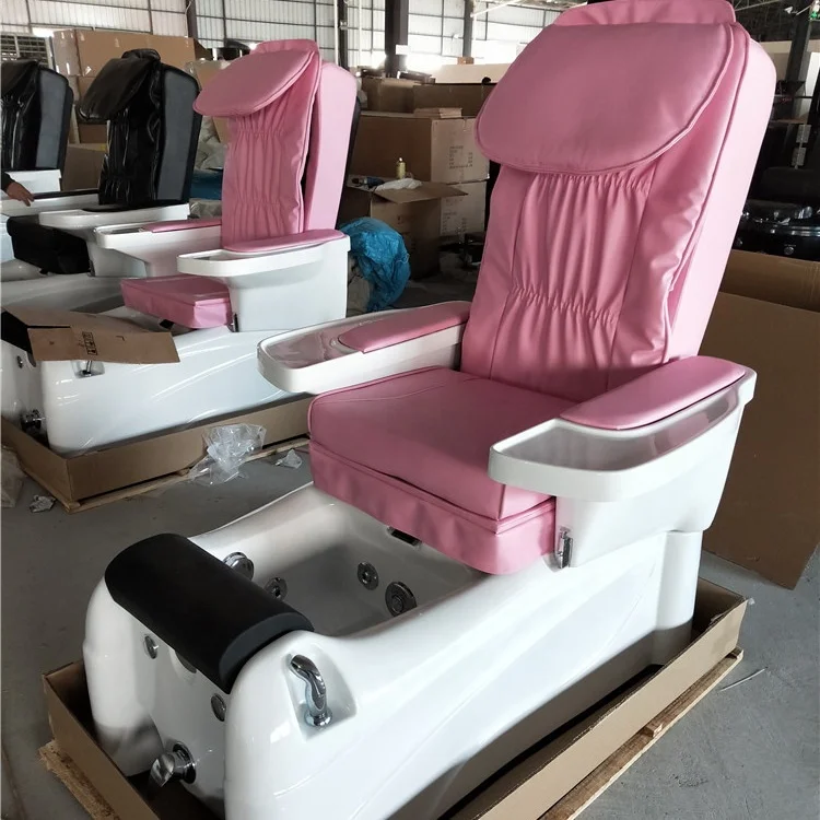 

Nails Salon Furniture Pipeless Whirlpool System Drain Pump Foot Spa Manicure Massage Pedicure Chair, Customized