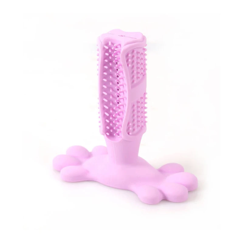 

Small & Medium Teeth Cleaning And Training Dogs Rubber Pet Tooth Brushing Stick, Green/blue/pink