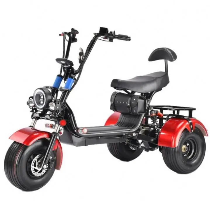 

Best Price Electric Scooter 800W Citycoco/Three Fat Wheel Electric Tricycle Motorcycles, Black