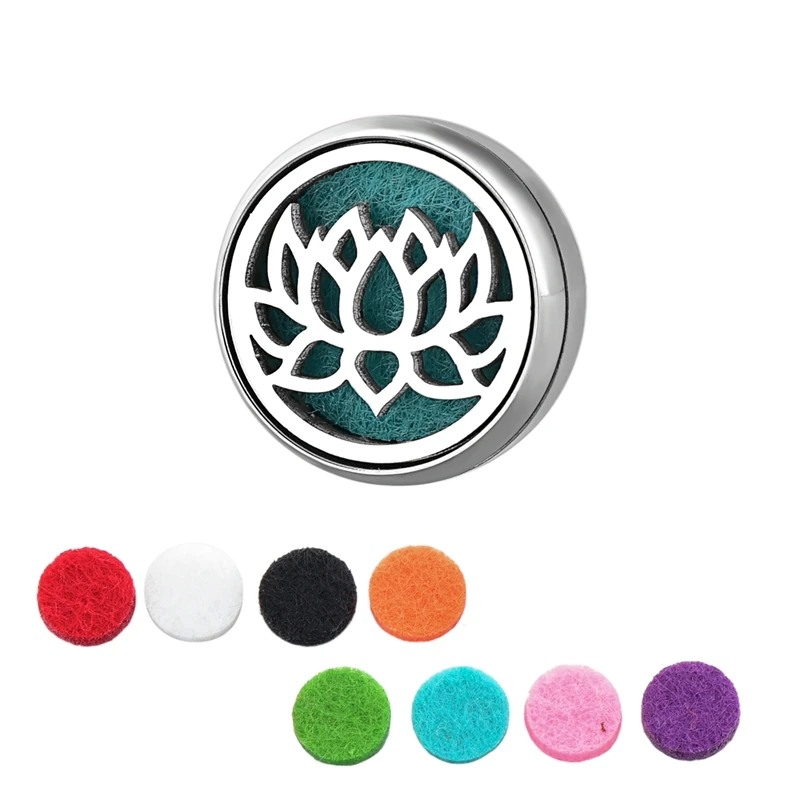 

Custom Brooch 12mm Aromatherapy buckle Stainless Steel Locket Magnetic Clip Jewelry Aromatherapy buckle Brooch