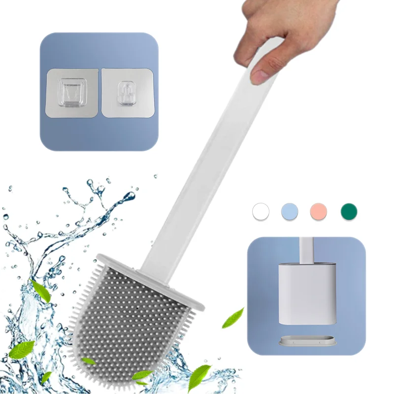 

Dropshipping Revolutionary Silicone Tpr Toilet Brush Cleaner Wall Mounted