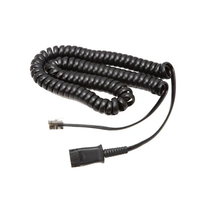 
QD to RJ9 Cable for Plantronics Headset 