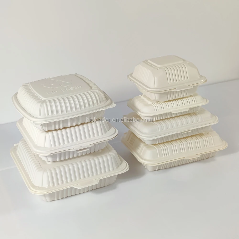 

Biodegradable disposable compostable corn starch food container