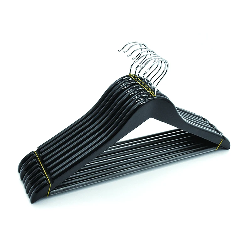 

Customized High Quality Adults Luxury Fashion Brand Black Wooden Hangers for Clothes, Natural or customized