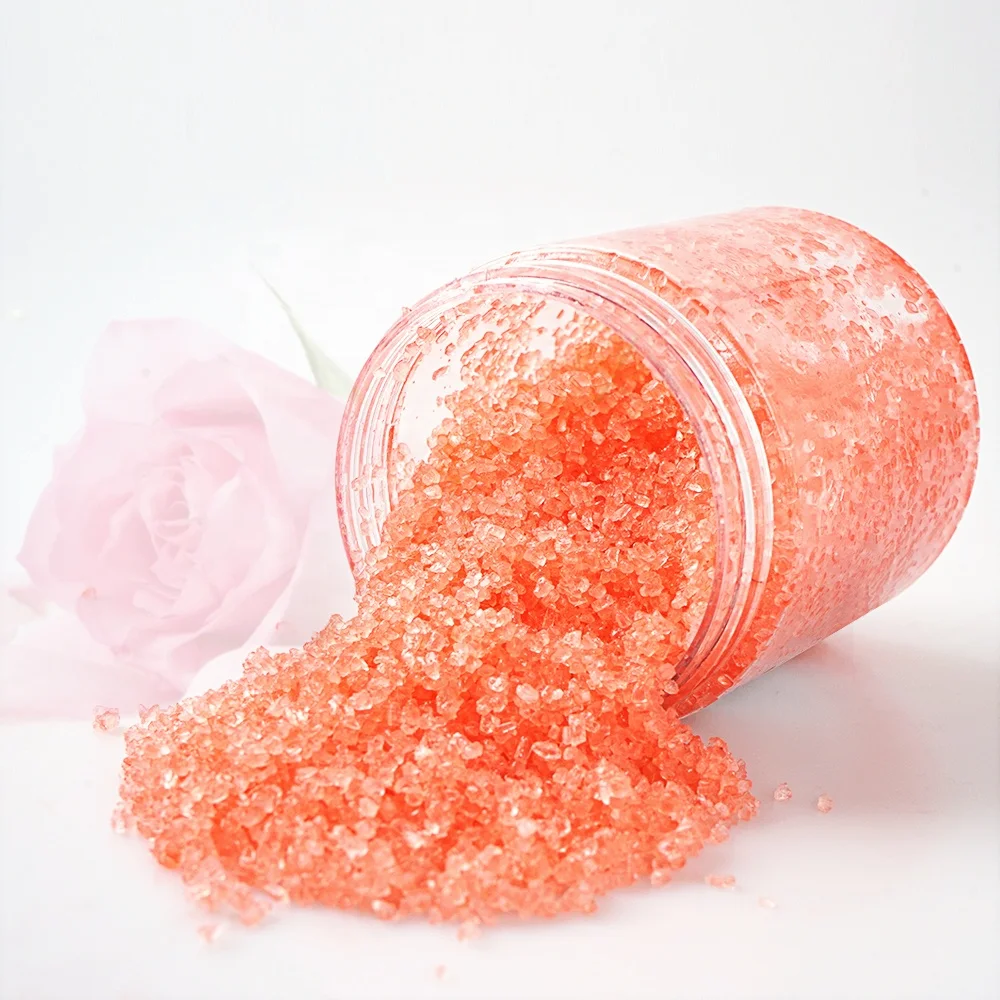 

Wholesale private label bulk natural organic epsom salt bath soak pink rose bath salt, Pink ,green,custom color