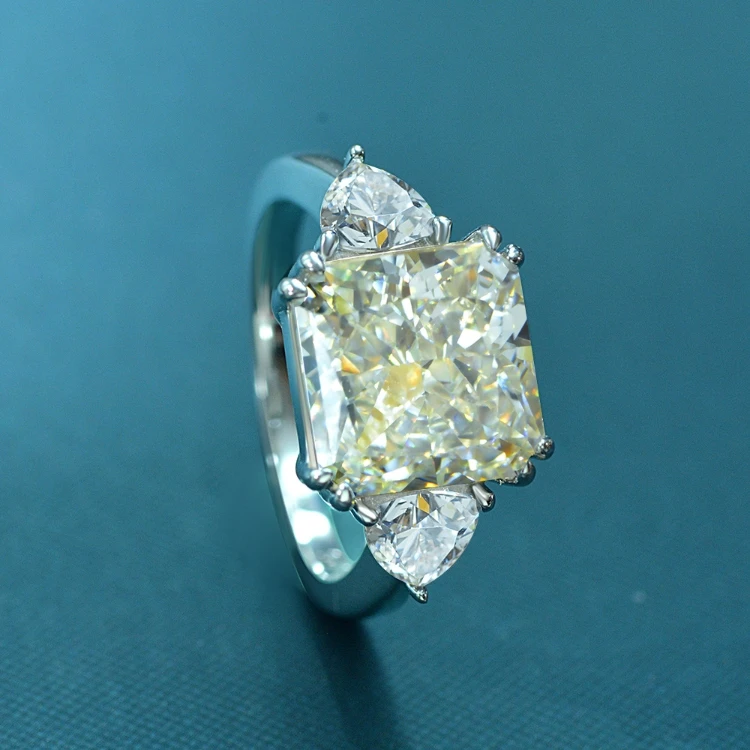 

Wholesale Stone Ring White Gold Wedding High Carbon Drill Rings