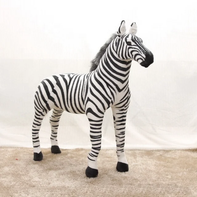 life size zebra stuffed animal