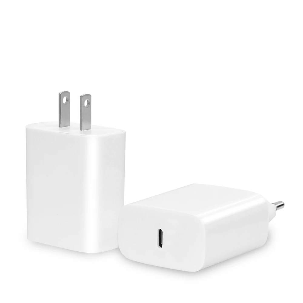 

2020 most popular products CE RoHS FCC PD 18W QC3.0 wall adapter EU USA pin custom brand fast charging for iPhone type c charger
