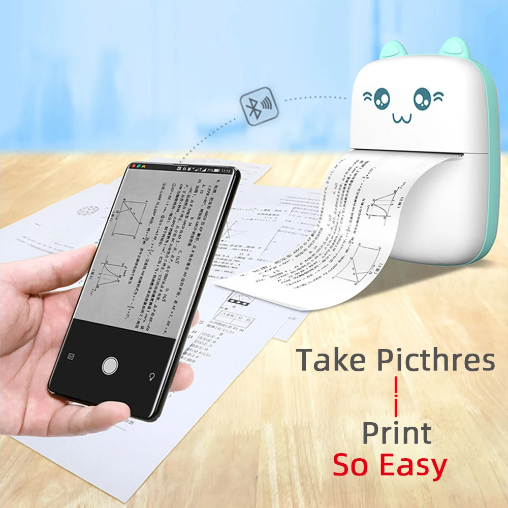 

New Design Kids Printer Mini Canton Kawai Impresora Thermal Pocket Phone Mobile Photo Mini Impresora Portatil