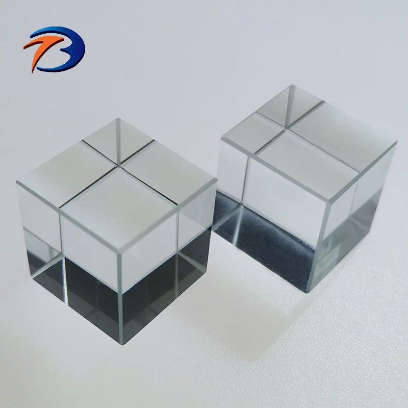 Optical BK7 Fused silica glass VIS NIR beamsplitter cube polarized 70/30 50 / 50 beam splitting beam splitting cube