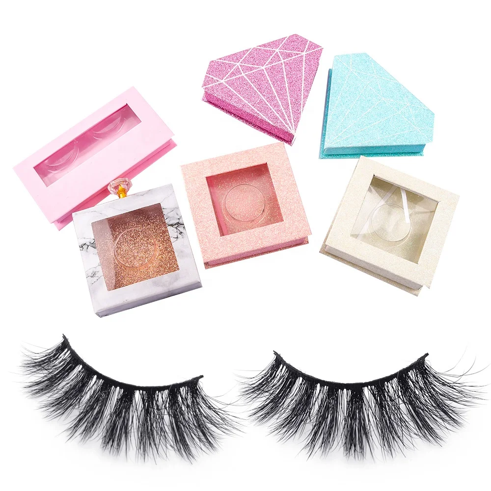 

Gift Box Packing Dramatic Long Custom Lash Vendor Fluffy Lashes 3d 25mm Real Mink Lashes