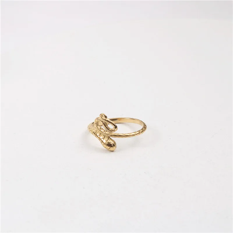 

PVD Gold Plated Stainless Steel Stylish Snake Rings for Women Trendy Jewelry Stainless Steel Jewelry