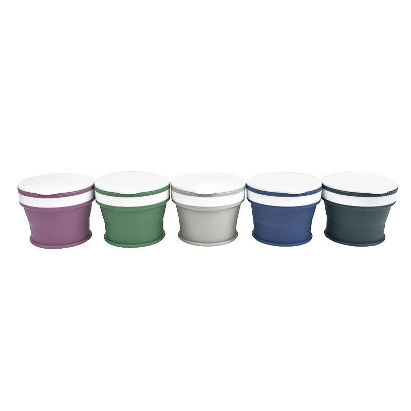 

Collapsible Hot Selling Silicone Coffee Cup Portable Silicone Wine Cup, Any color can be customized