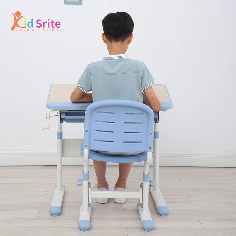 
China Supplier Study Table For Girls Children Adjustable Height Desk 