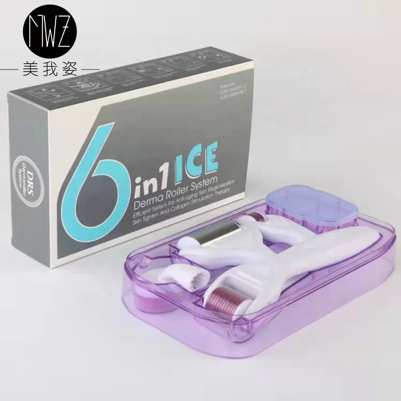 

Esthetician supplies/6 IN 1 Ice derma roller/6 in 1 Ice dermaroller kit, Green