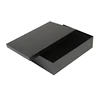Luxury Custom Logo Cardboard Paper Package Shipping Large Rectangle Plain Black Medal Gift Box Foam Insert