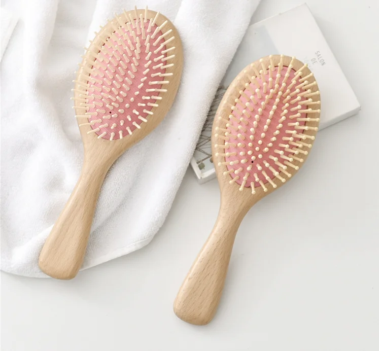 

Professional Hot Selling Custom Logo Wooden Hair Straightener Comb Brush