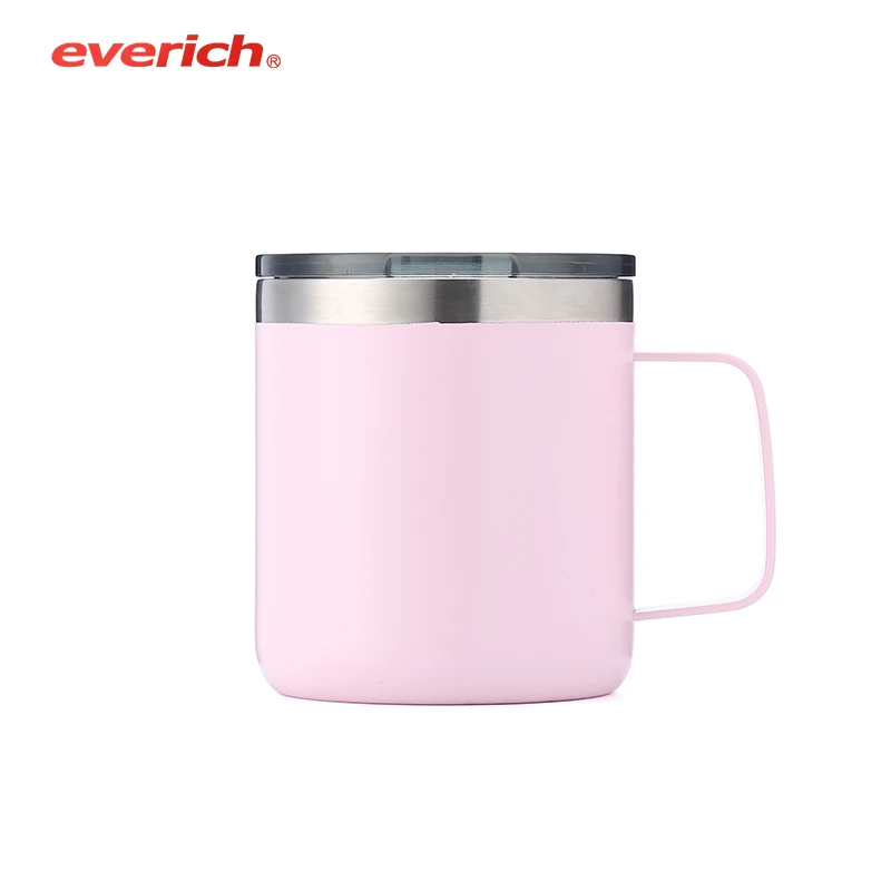 

Pink Color 304 Stainless Hot And Cold Drinking Water Cup With Lid, Customized