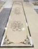 Luxury Villa decoration flower waterjet tiles design rectangle marble floor medallions patterns for project