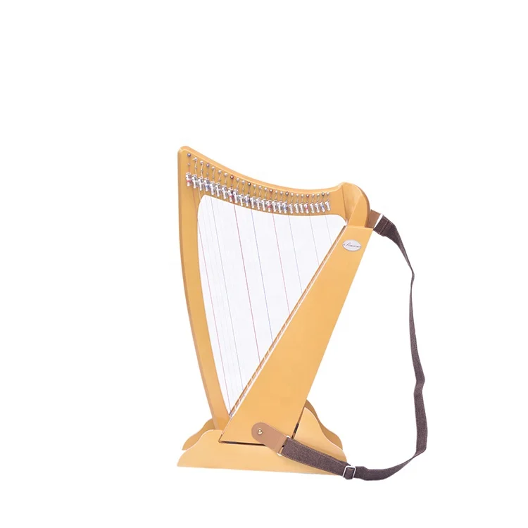 

Simson 26 Strings Lyre Lever Wooden Harp for Hobbyist, Colorful