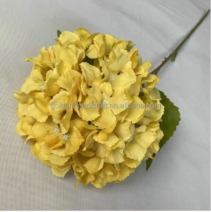 

QSLH-SY0315 Factory Hot sale Artificial Hydrangeas beautiful 4 heads dreamy Hydrangea Flower For Wedding and home Decorations