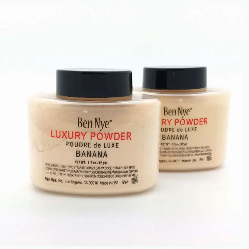 

12 pcs/lot Bennye Luxury banana Face Loose Powder 1.5 OZ 42g Waterproof Nutritious Brighten Long-lasting