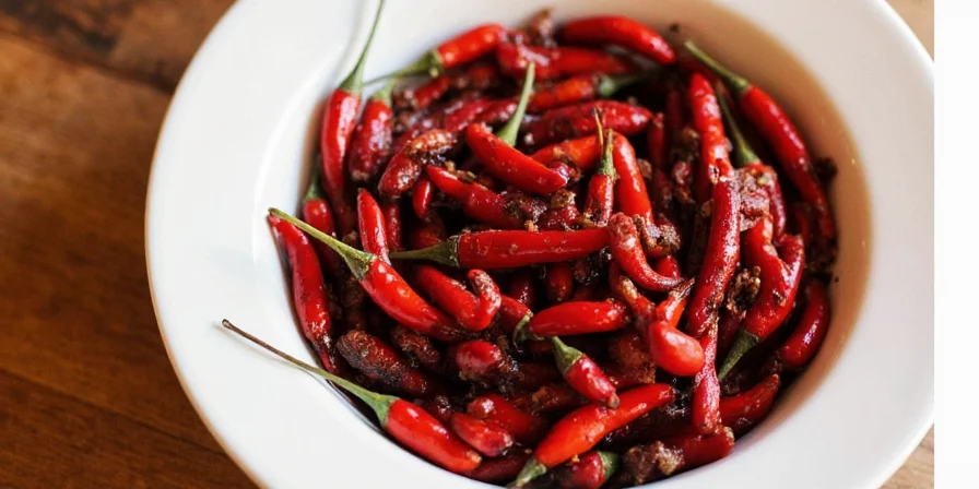 Jar of ground Urfa chili in a kitchen cabinet.