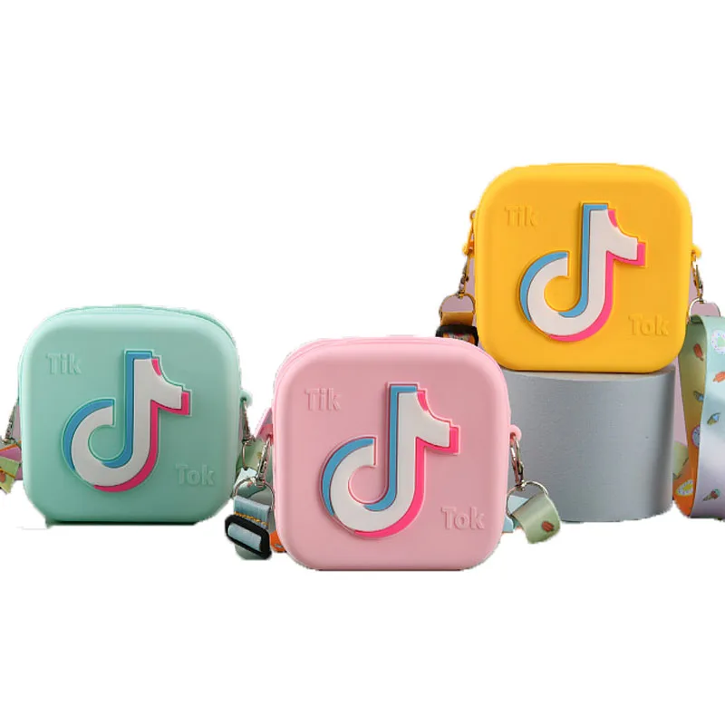 

2021 Xianjian Summer Kids Purse Silicone Cross body Funky Purse, Accept custom made