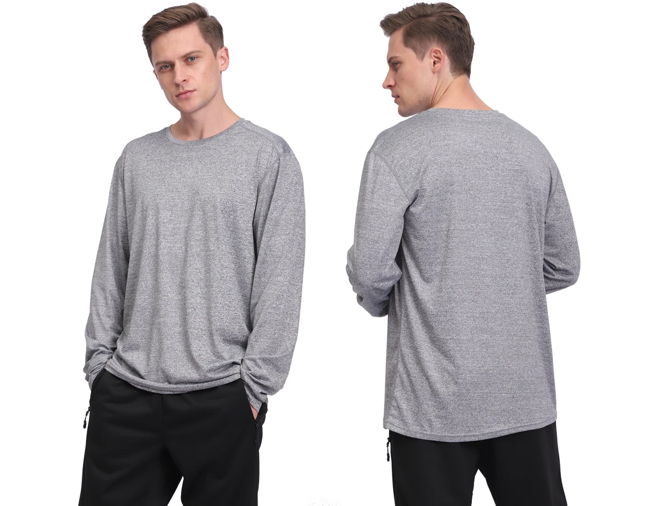 

Casual t shirt customized casual long sleeve oversized t shirt solid color plain no brand t shirts for men long sleeve, Customized color