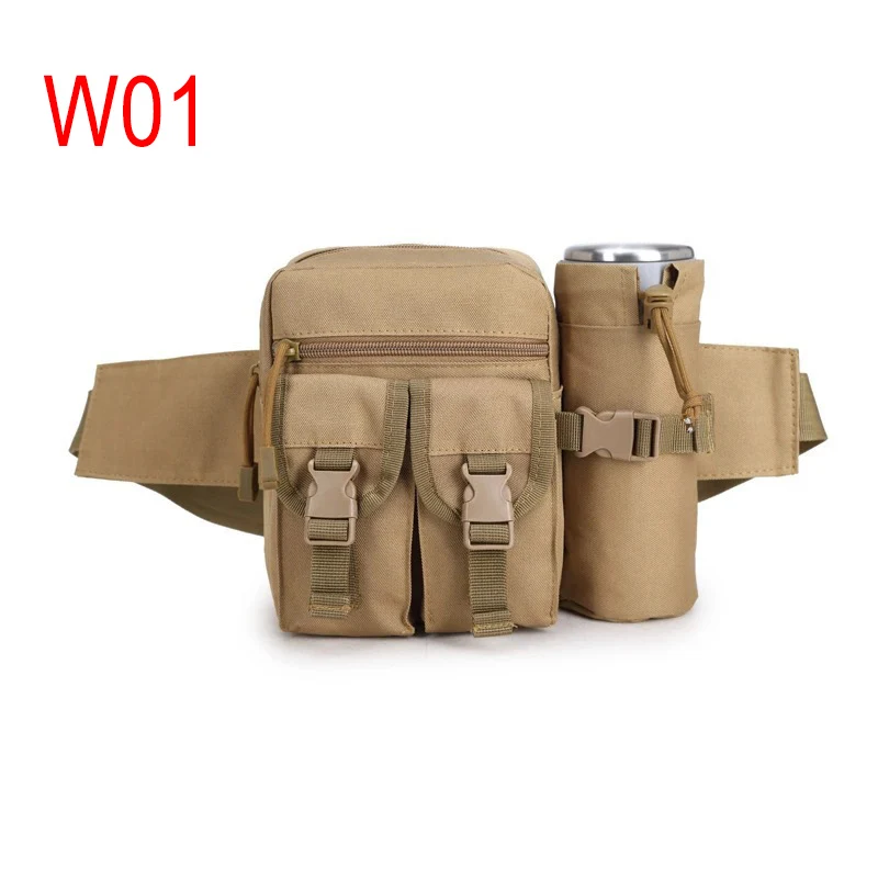 

W01 Outdoor Military waist bag Water Bottle Utility Tactical Pack for Hunting Climbing Hiking Fishing Pouch Bag