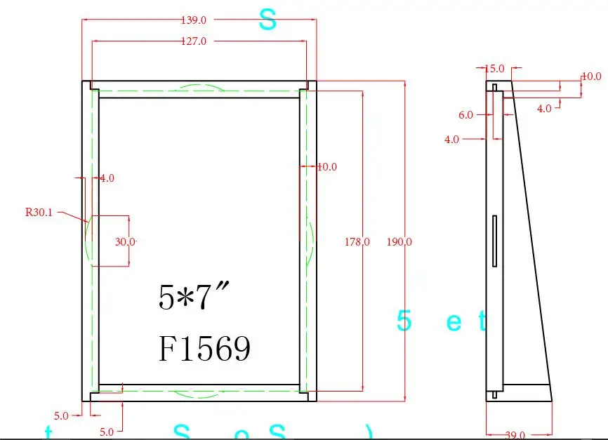 5x7 Wholesale Free Standing Photo Frame Wood Custom Size Buy Picture